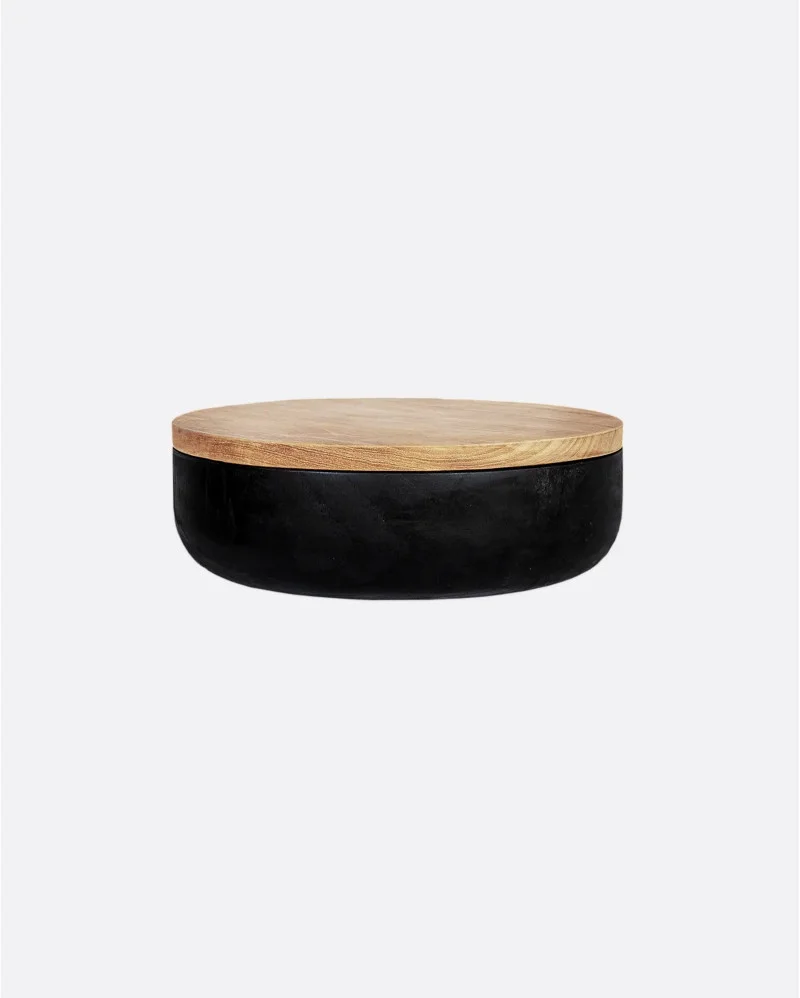 MANGKOK bowl in teak wood x high - 441211