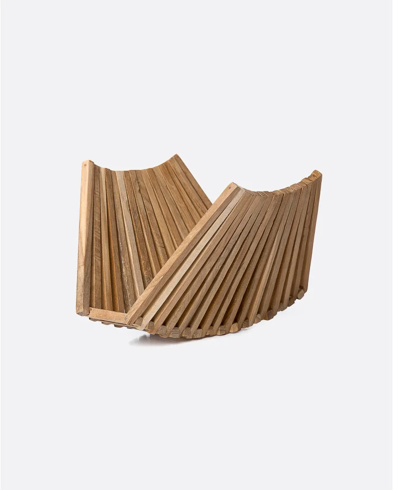 YOGUI bread basket in teak wood - 452061
