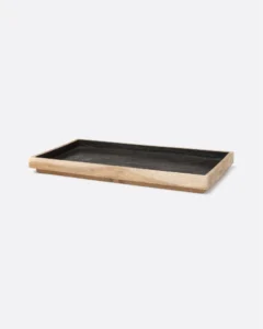 DARK tray in recycled teak wood - 452081