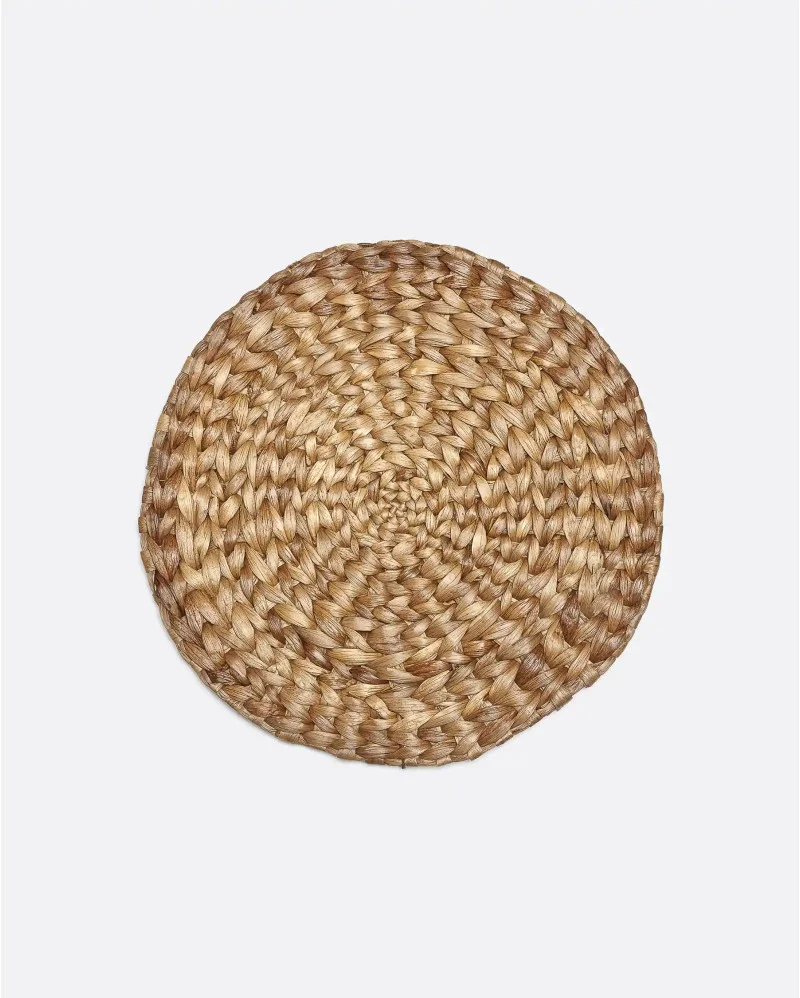ROUND placemat in water hyacinth in natural colour - 461021