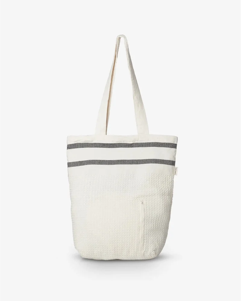 CHENNAI tote bag in recycled cotton in white colour - 811056
