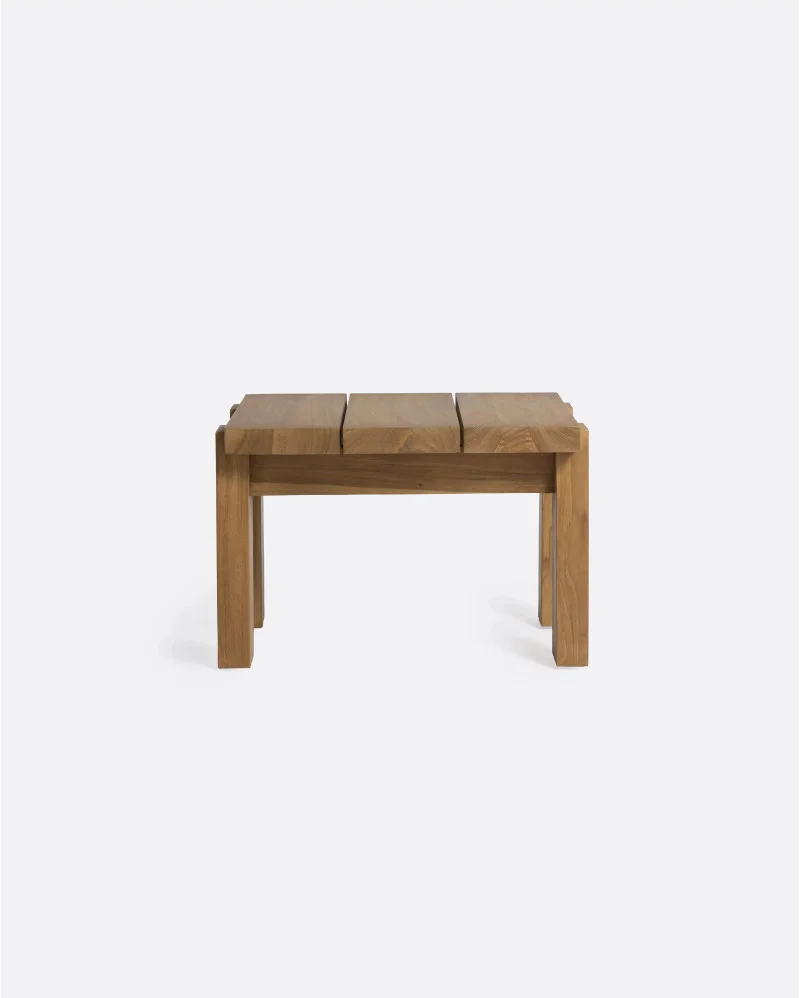 MEDAN outdoor side table in teak wood in natural colour - 911068