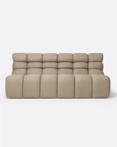 CHOPIN 2/3-seater modular outdoor sofa in recycled olefin in natural colour - 913225