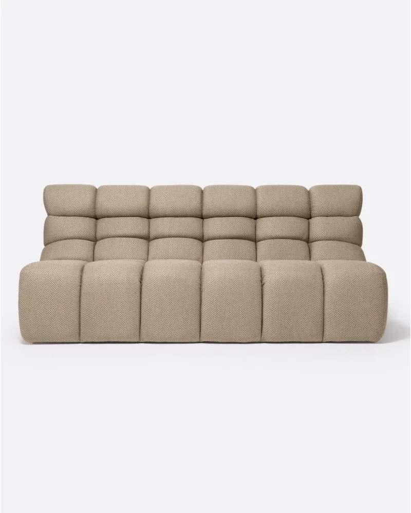 CHOPIN 2/3-seater modular outdoor sofa in recycled olefin in natural colour - 913225