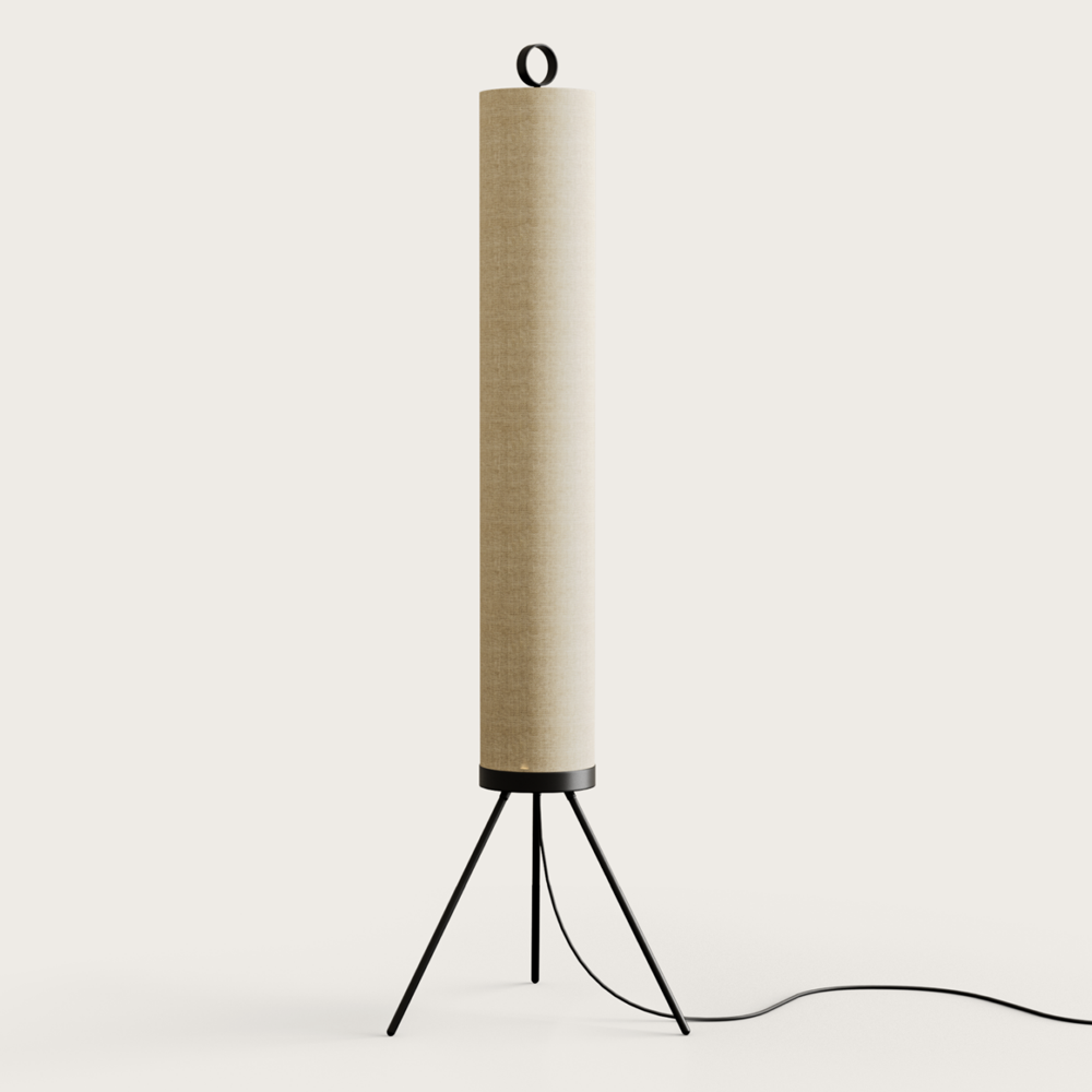 Stunning Floor Lamp with Cream Linen Shade Oliveira Furniture Decor Shop Buy Algarve