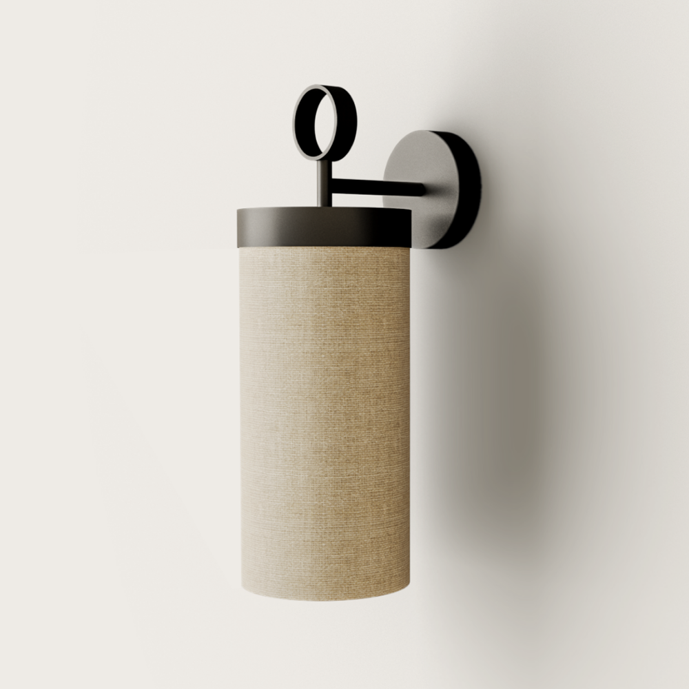 Stunning Wall Lamp with Cream Linen Shade Oliveira Furniture Decor Shop Buy Algarve
