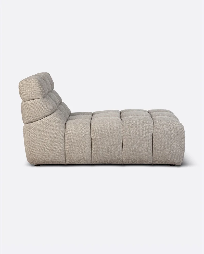 CHOPIN chaise longue in recycled olefin in natural colour - 125038