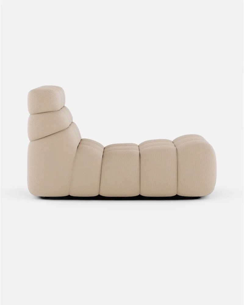CHOPIN relax chaise longue in recycled olefin in natural colour - 125232