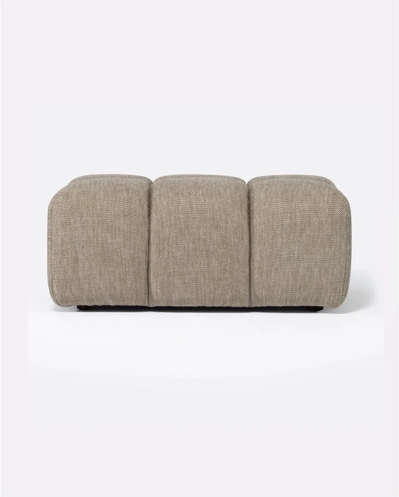 CHOPIN pouffe in recycled olefin in natural colour - 127111