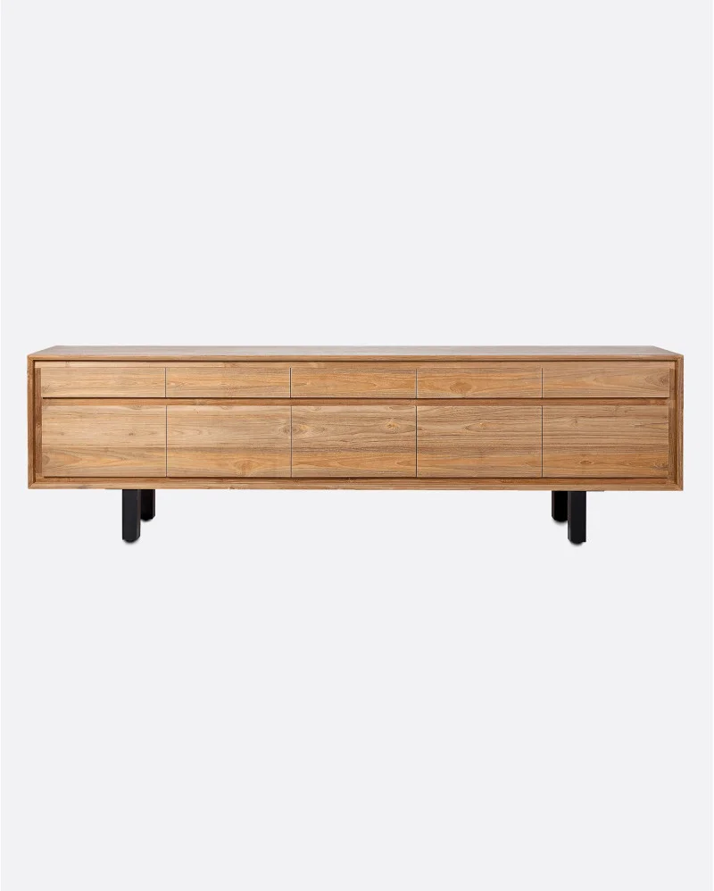 LOX sideboard in recycled teak wood and iron - 132031