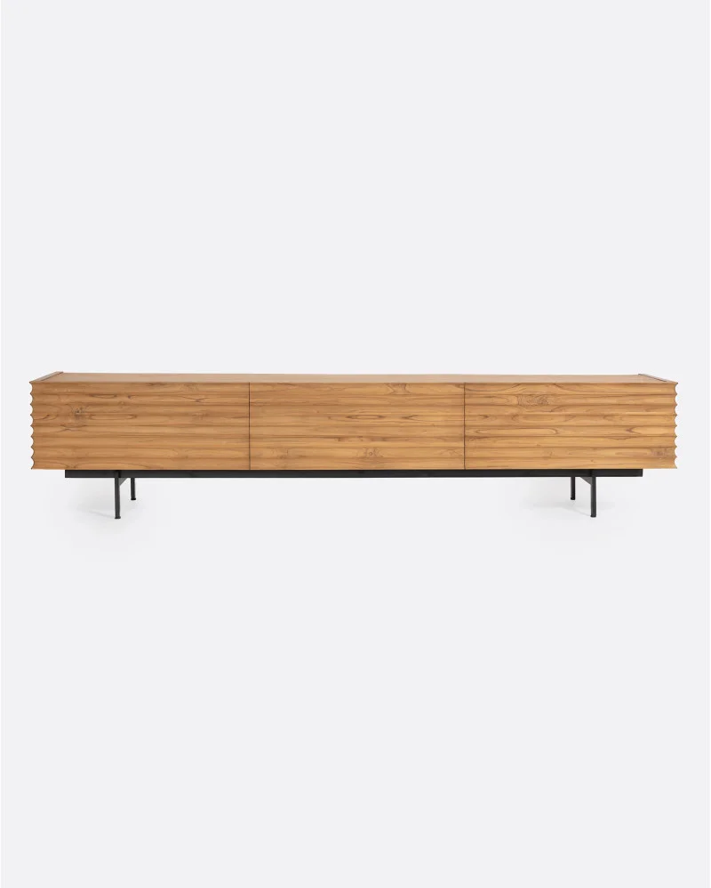 TAMAN sideboard in recycled teak wood and iron in natural colour - 132131