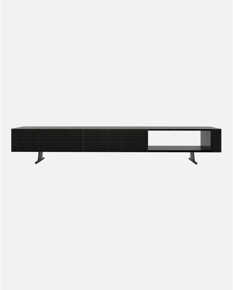 TV Cabinet FORGE made of teak wood - 134055