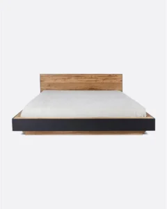 GEOX bed frame in recycled teak wood and iron for mattress - 142021