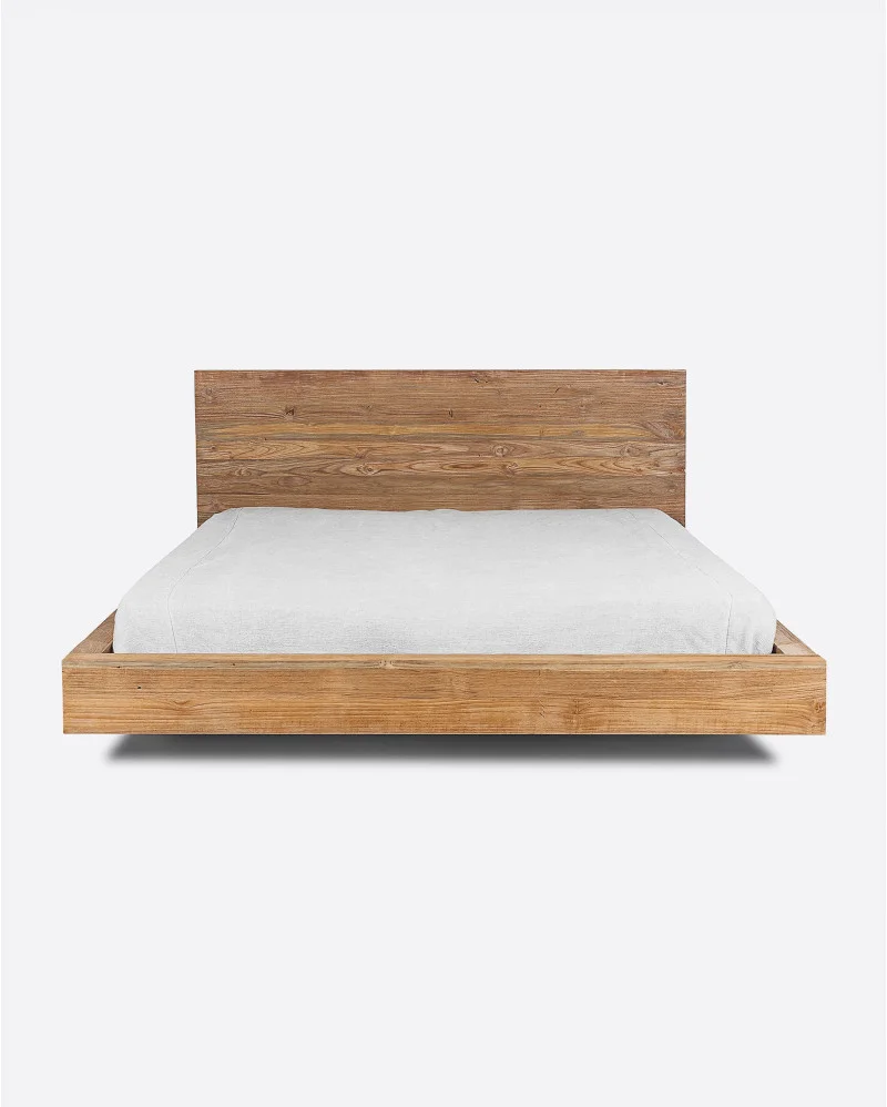 NORI bed frame in recycled teak wood for mattress - 142031