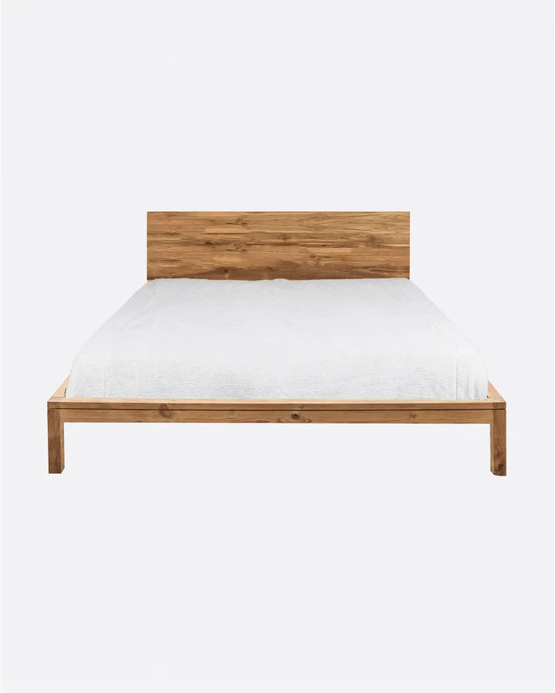 EROSI bed frame in recycled teak wood for mattress - 142041