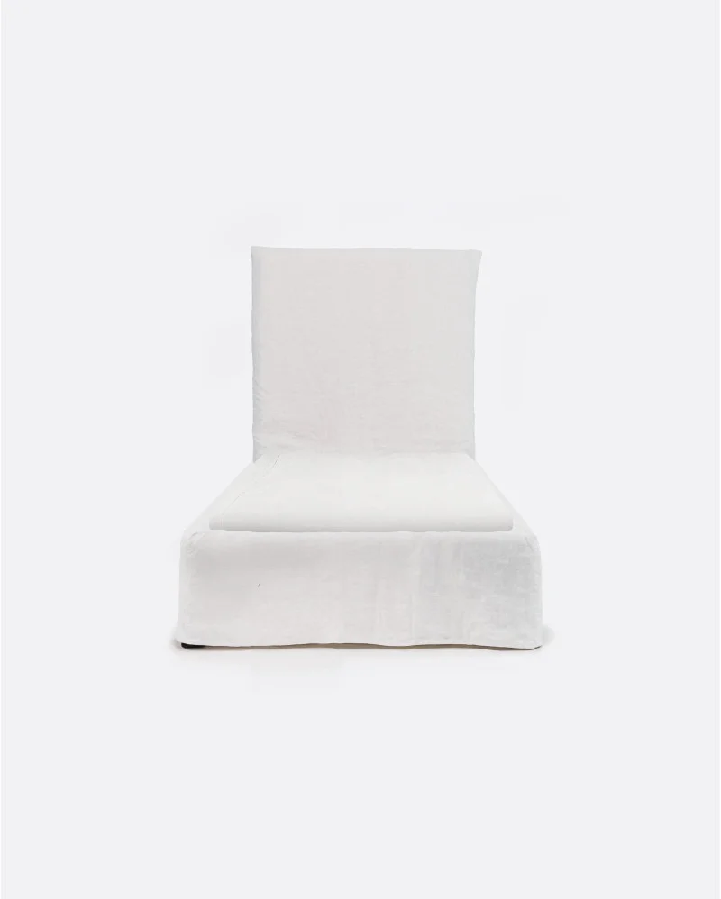 BEETHOVEN bed for single mattress and linen cover in white - 142091