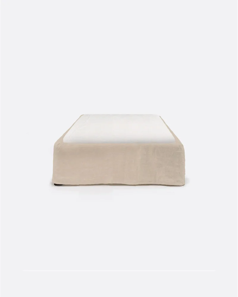 BEETHOVEN upholstered bed base for mattress in cross color - 142123
