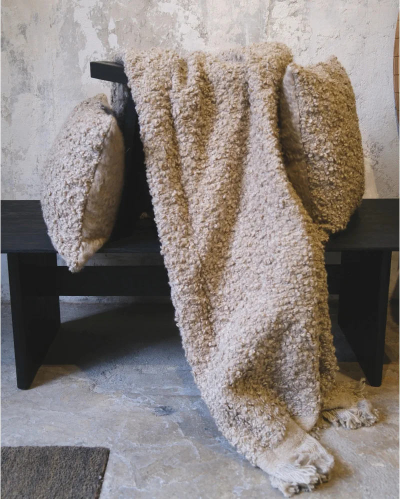 DHANA throw taupe color - 373361