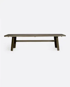 TUBAN outdoor dining table in teak wood in weathered finish - 911091