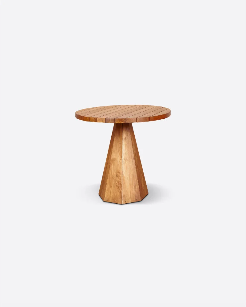 JATI outdoor side table in teak wood x high - 912062
