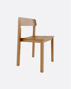 RAWI WA stackable outdoor chair in teak wood in natural colour - 913165
