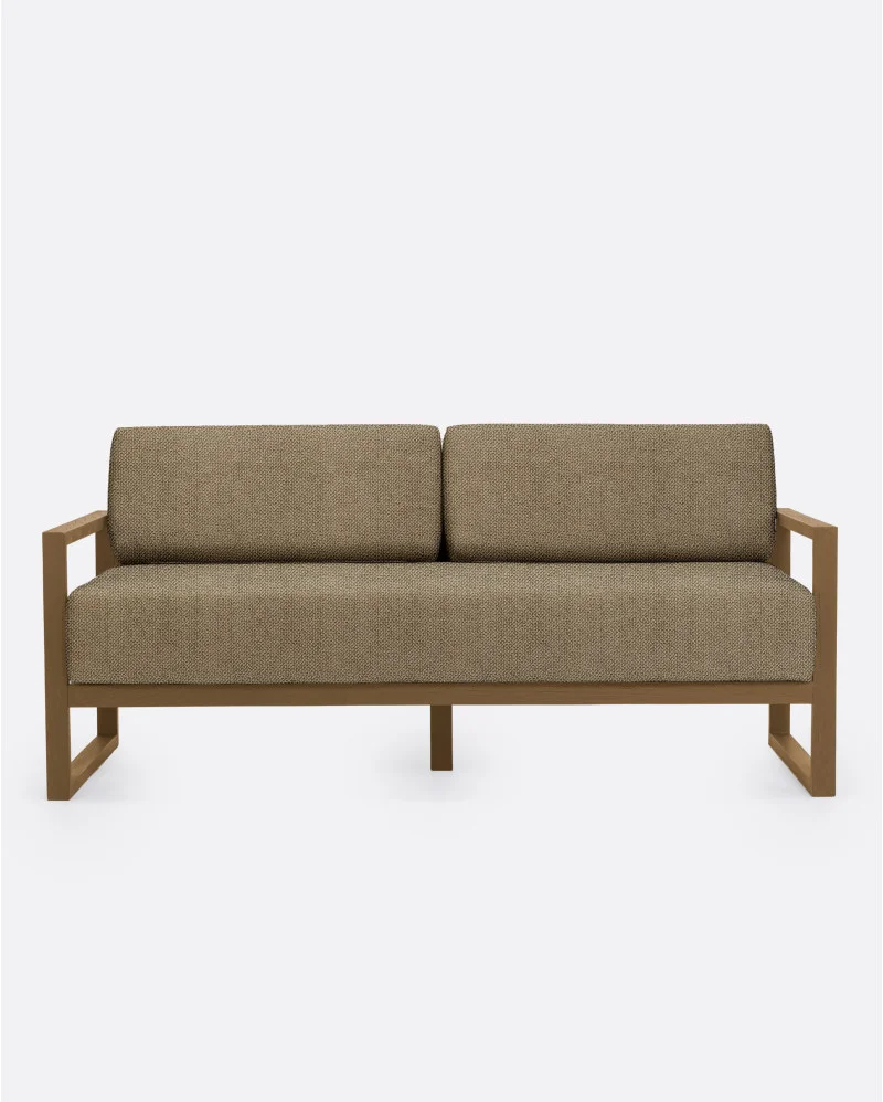 SELMA 2/3-seater outdoor sofa in natural teak