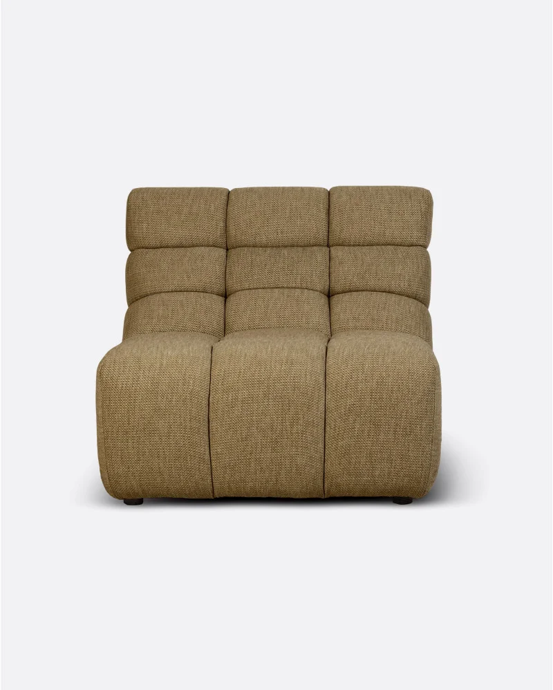 CHOPIN outdoor modular sofa 1-seater in recycled olefin in Sand colour - 913415