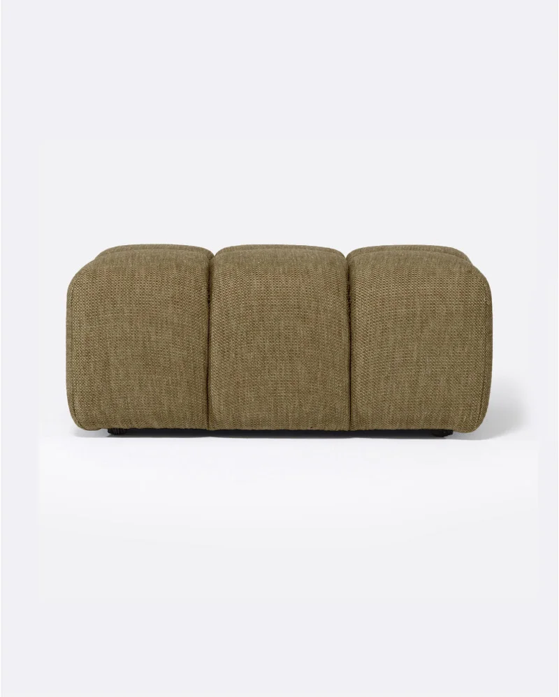 CHOPIN outdoor pouffe in recycled olefin in Sand colour - 913419
