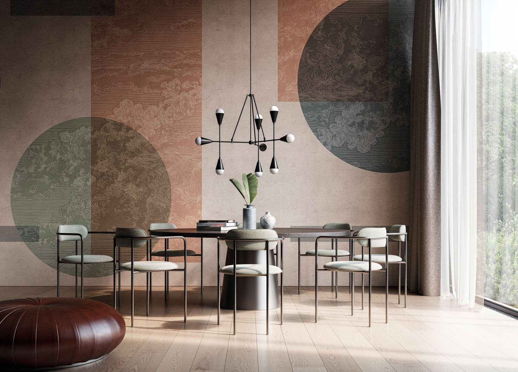 Decorative wallpaper. Our washable feature wall panels are made from a vinyl based material meaning they are tough as well as beautiful.