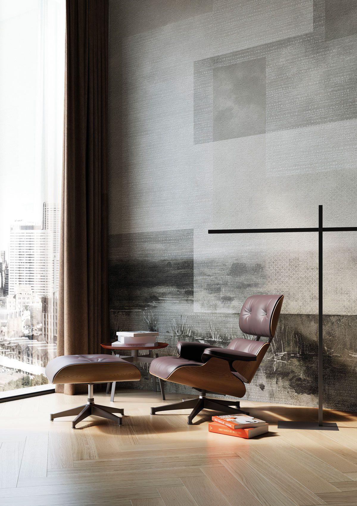 Decorative wallpaper. Our washable feature wall panels are made from a vinyl based material meaning they are tough as well as beautiful.