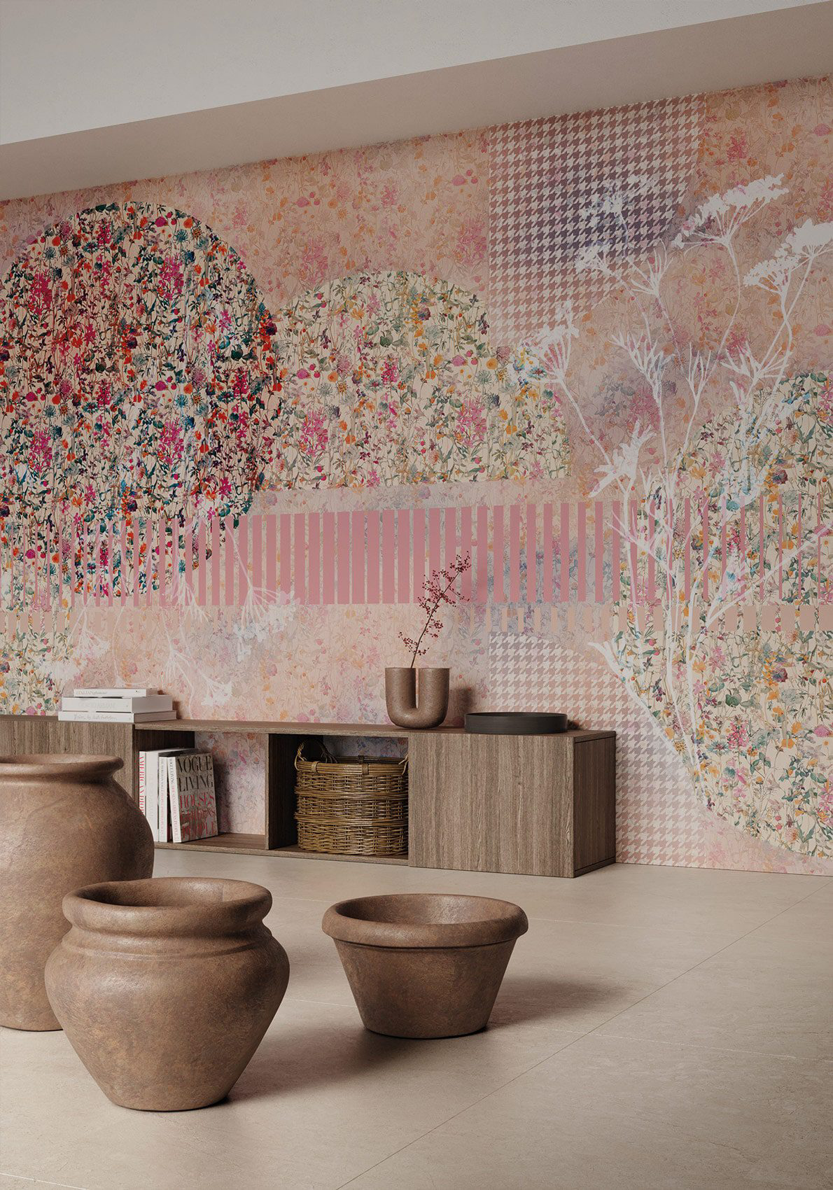 Decorative wallpaper. Our washable feature wall panels are made from a vinyl based material meaning they are tough as well as beautiful.