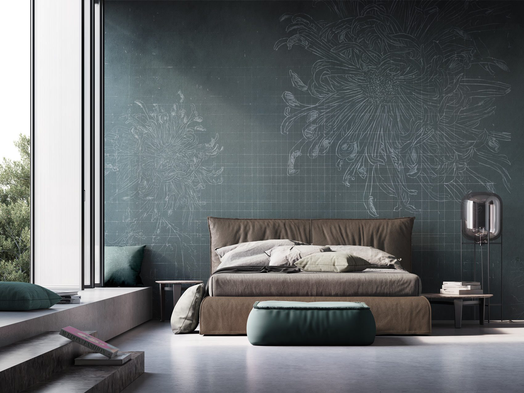 Decorative wallpaper. Our washable feature wall panels are made from a vinyl based material meaning they are tough as well as beautiful.