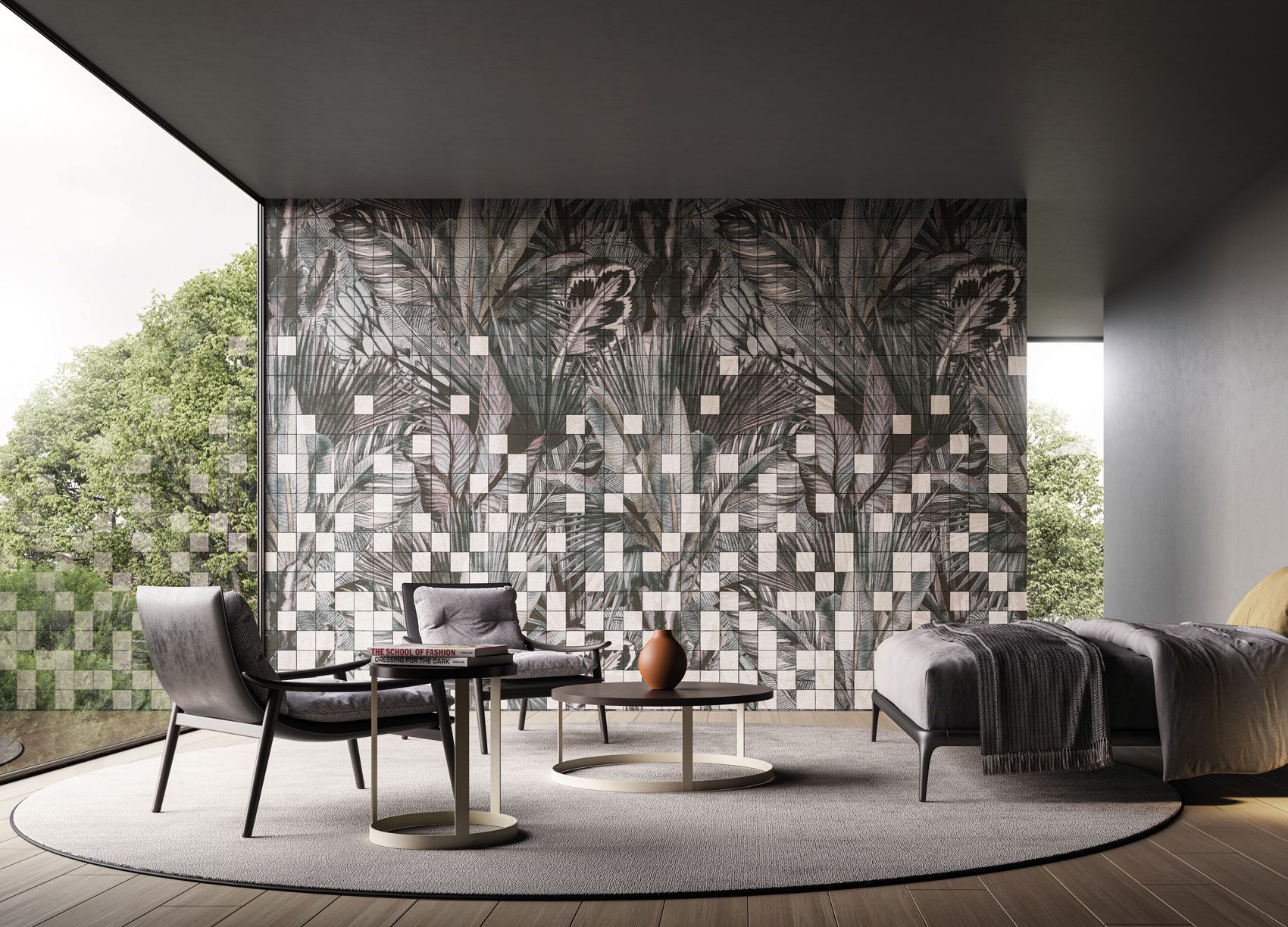 Decorative wallpaper. Our washable feature wall panels are made from a vinyl based material meaning they are tough as well as beautiful.