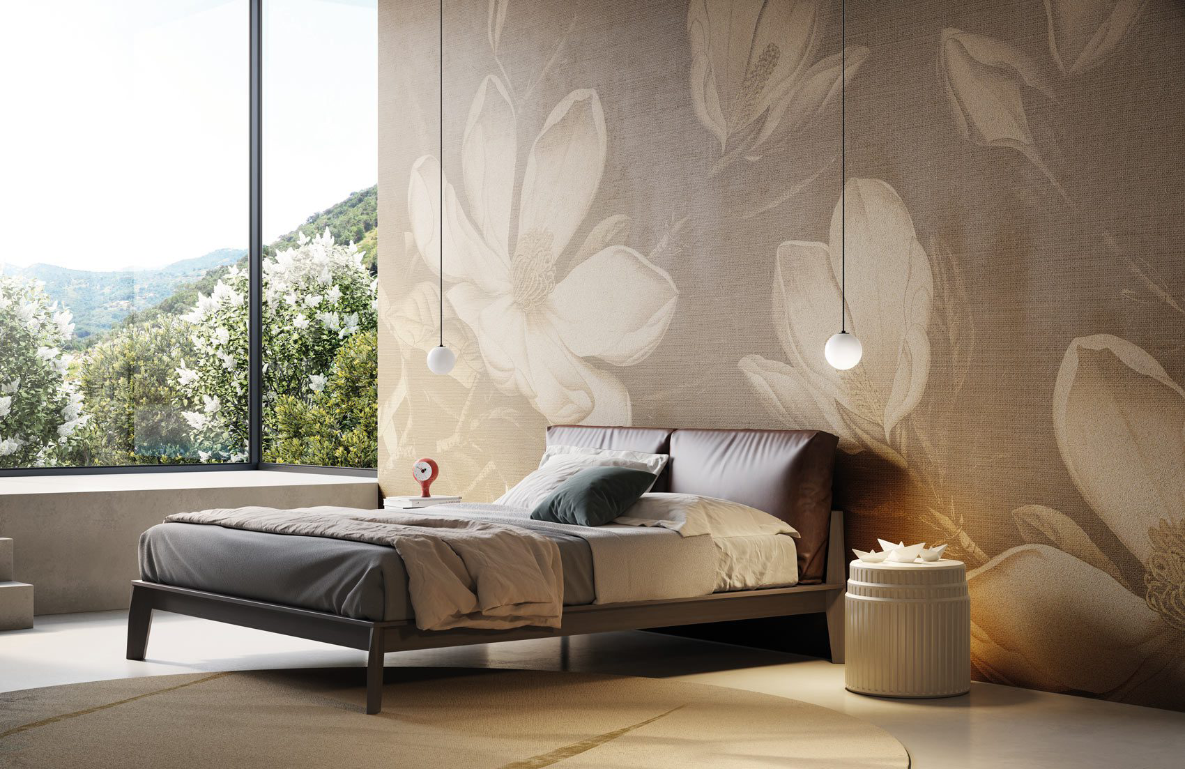 Decorative wallpaper. Our washable feature wall panels are made from a vinyl based material meaning they are tough as well as beautiful.