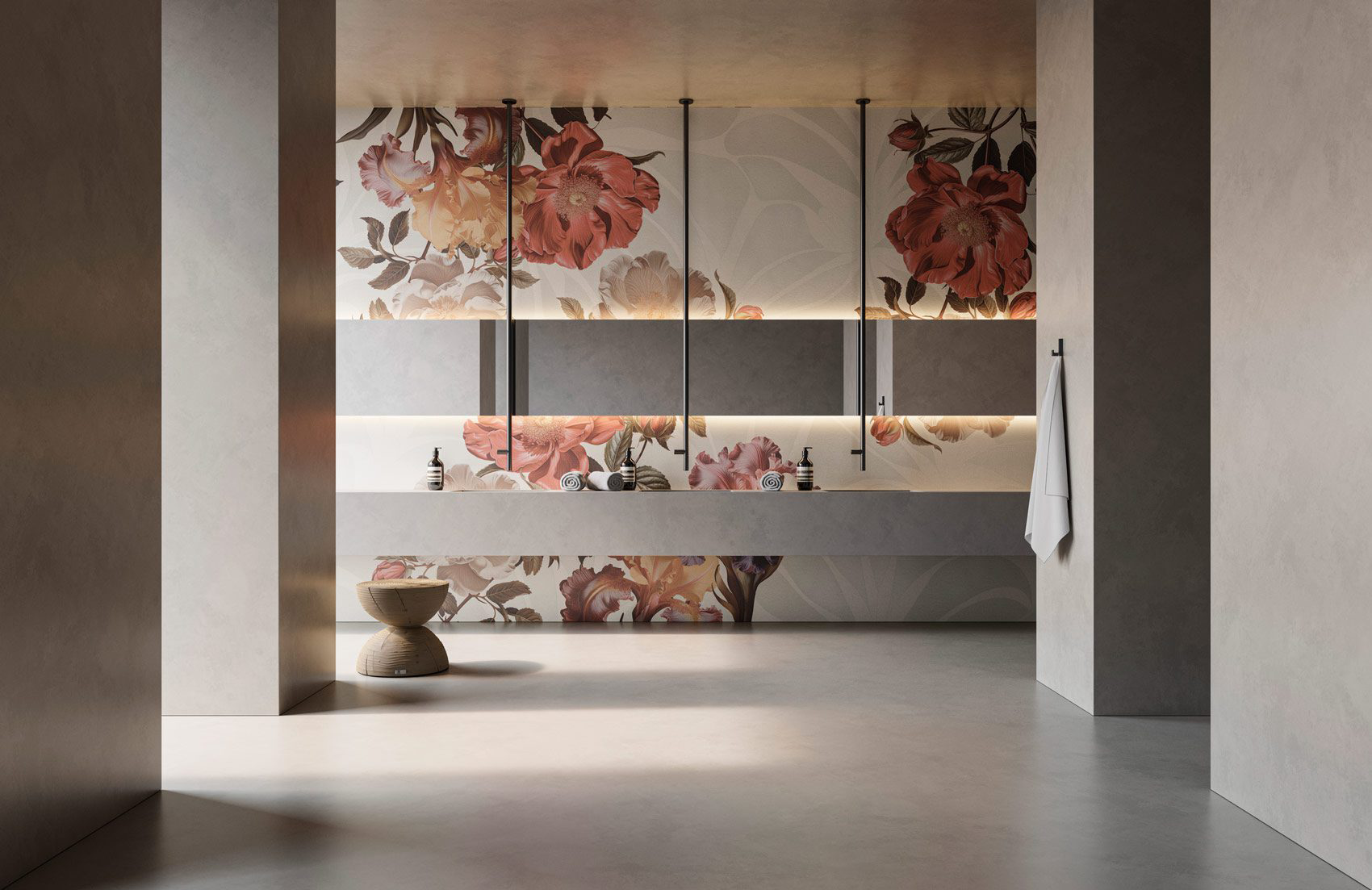 Decorative wallpaper. Our washable feature wall panels are made from a vinyl based material meaning they are tough as well as beautiful.