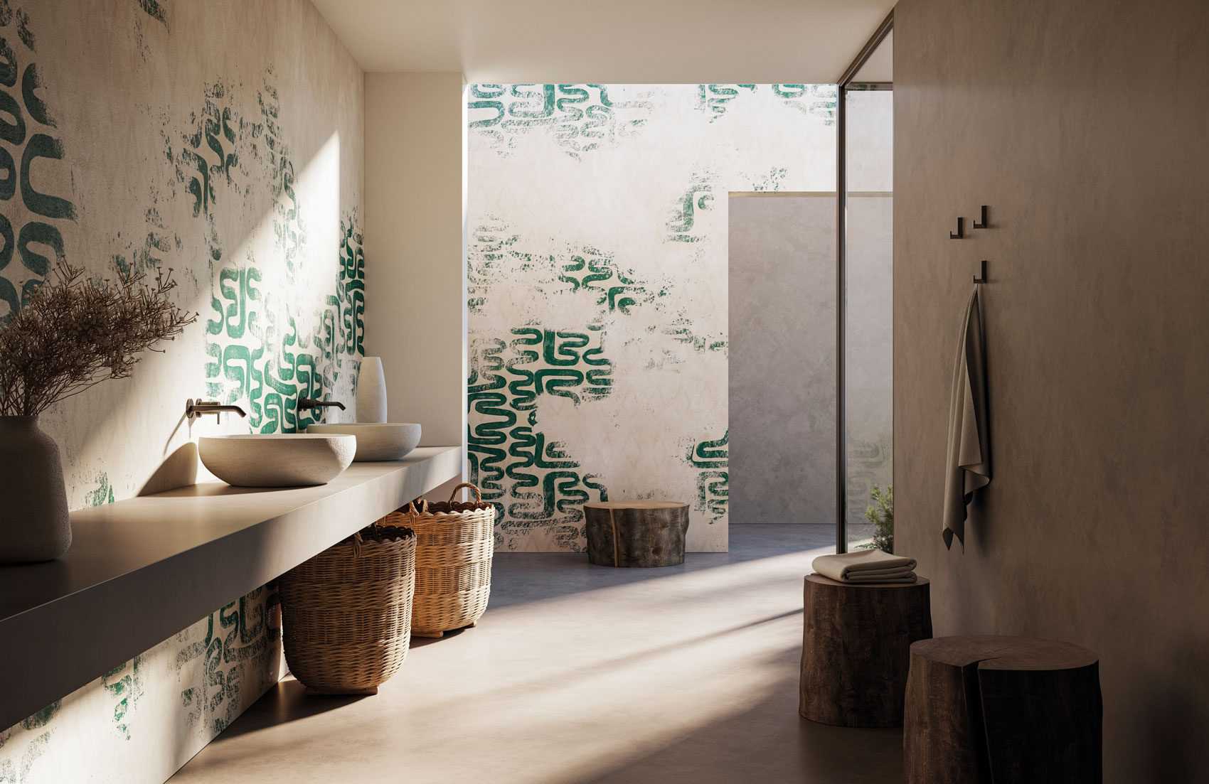 Decorative wallpaper. Our washable feature wall panels are made from a vinyl based material meaning they are tough as well as beautiful.