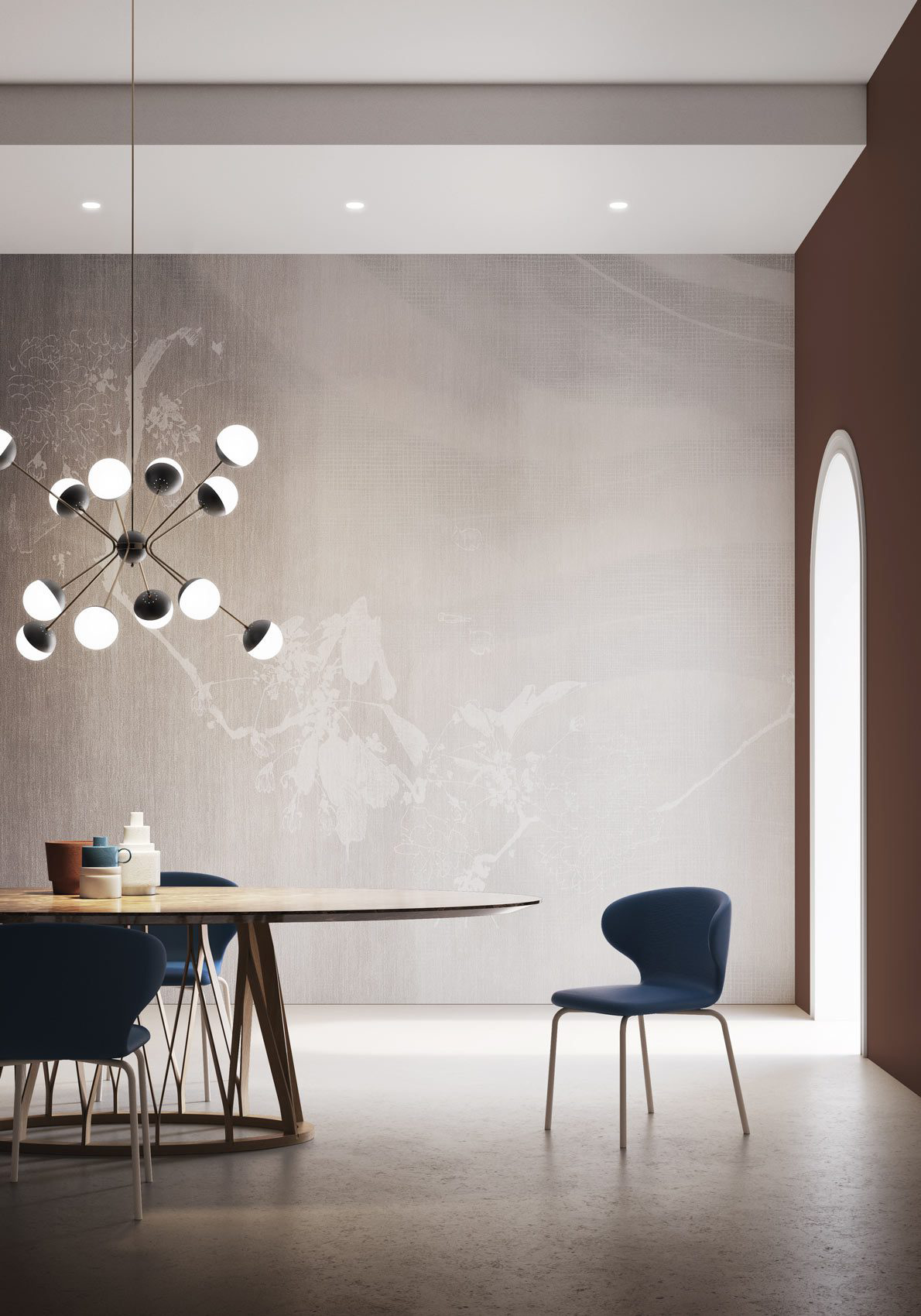Decorative wallpaper. Our washable feature wall panels are made from a vinyl based material meaning they are tough as well as beautiful.