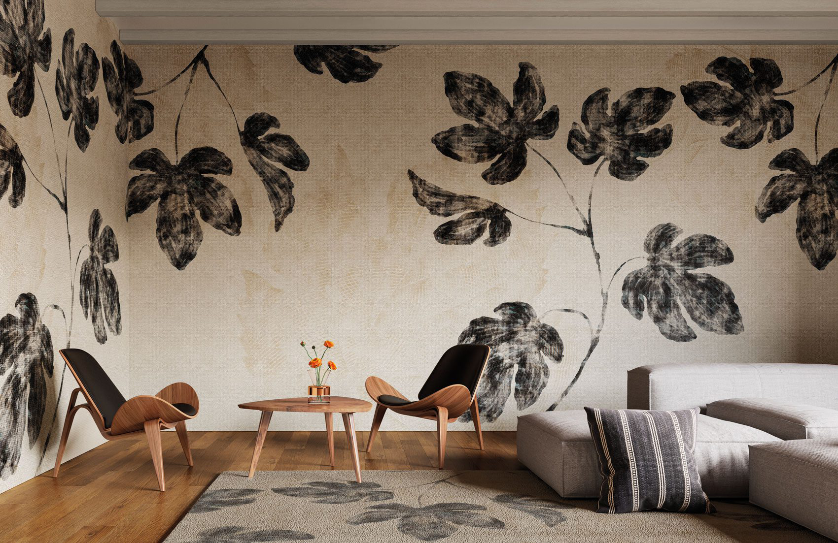 Decorative wallpaper. Our washable feature wall panels are made from a vinyl based material meaning they are tough as well as beautiful.