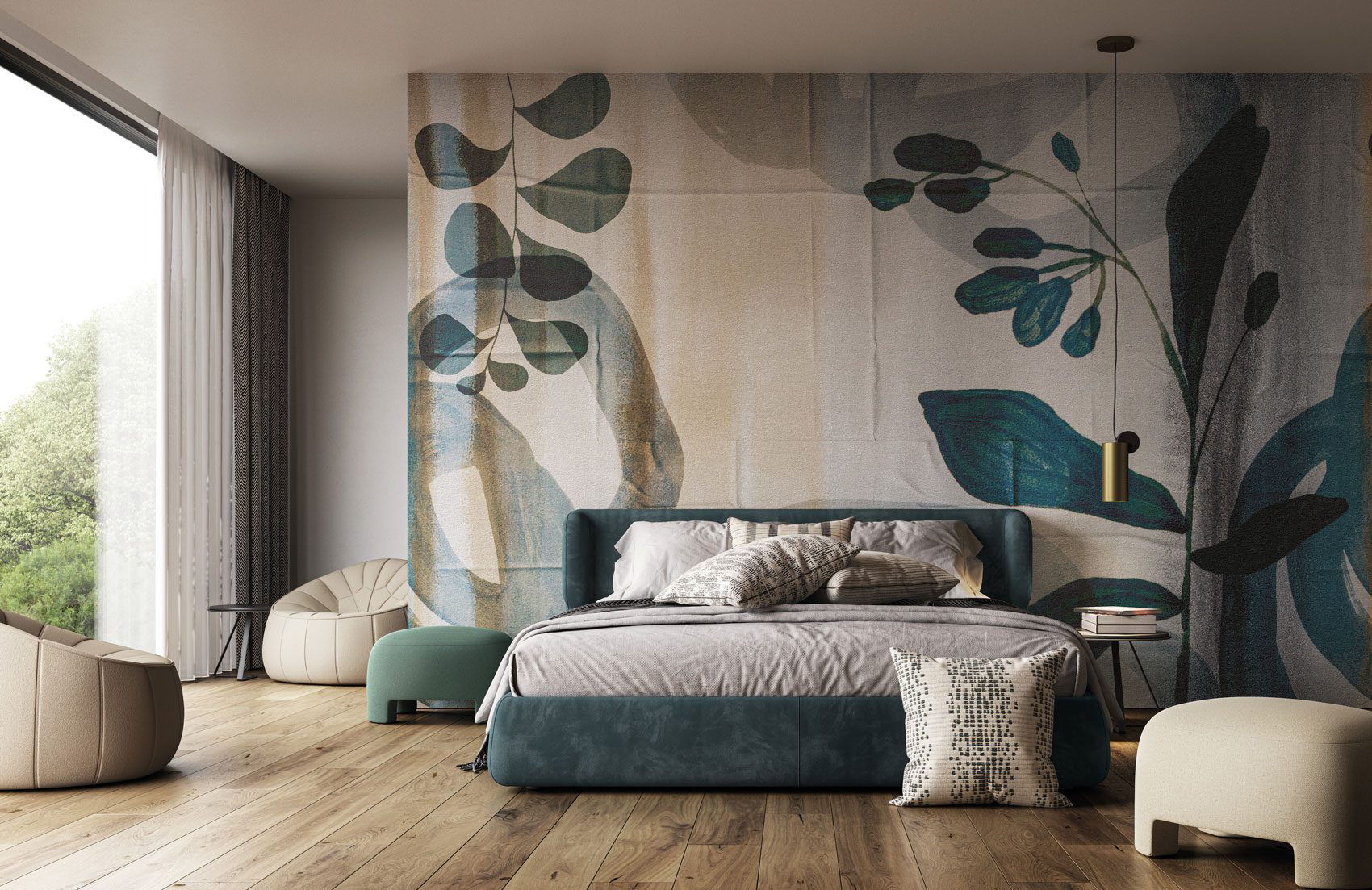 Decorative wallpaper. Our washable feature wall panels are made from a vinyl based material meaning they are tough as well as beautiful.