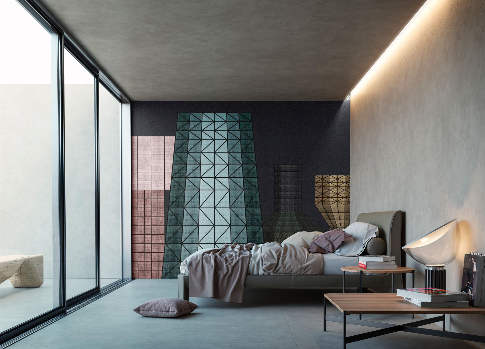 Decorative wallpaper. Our washable feature wall panels are made from a vinyl based material meaning they are tough as well as beautiful.