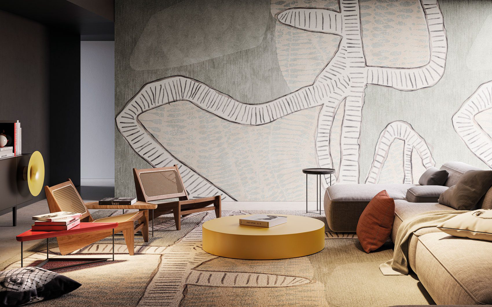Decorative wallpaper. Our washable feature wall panels are made from a vinyl based material meaning they are tough as well as beautiful.