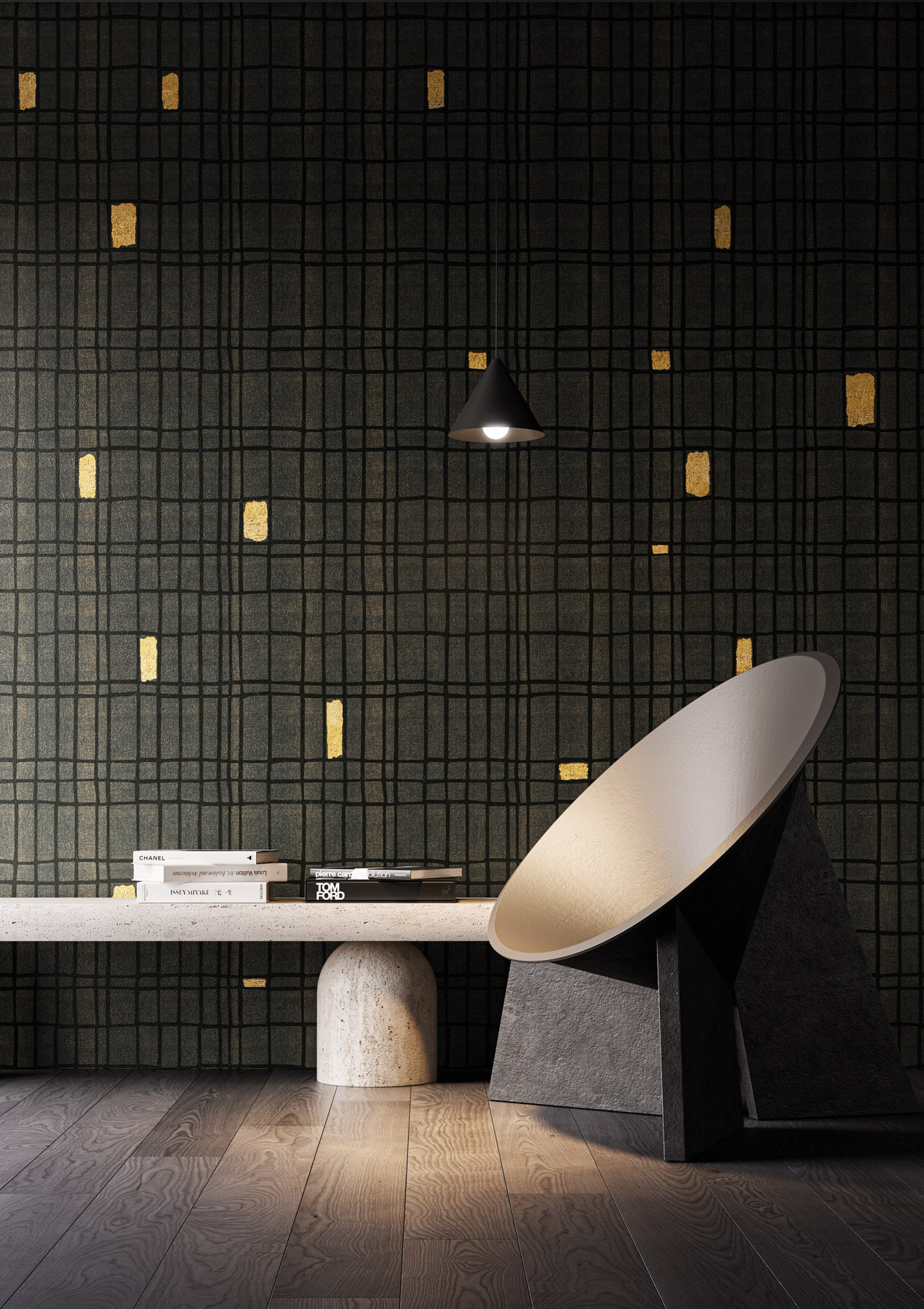 Decorative wallpaper. Our washable feature wall panels are made from a vinyl based material meaning they are tough as well as beautiful.