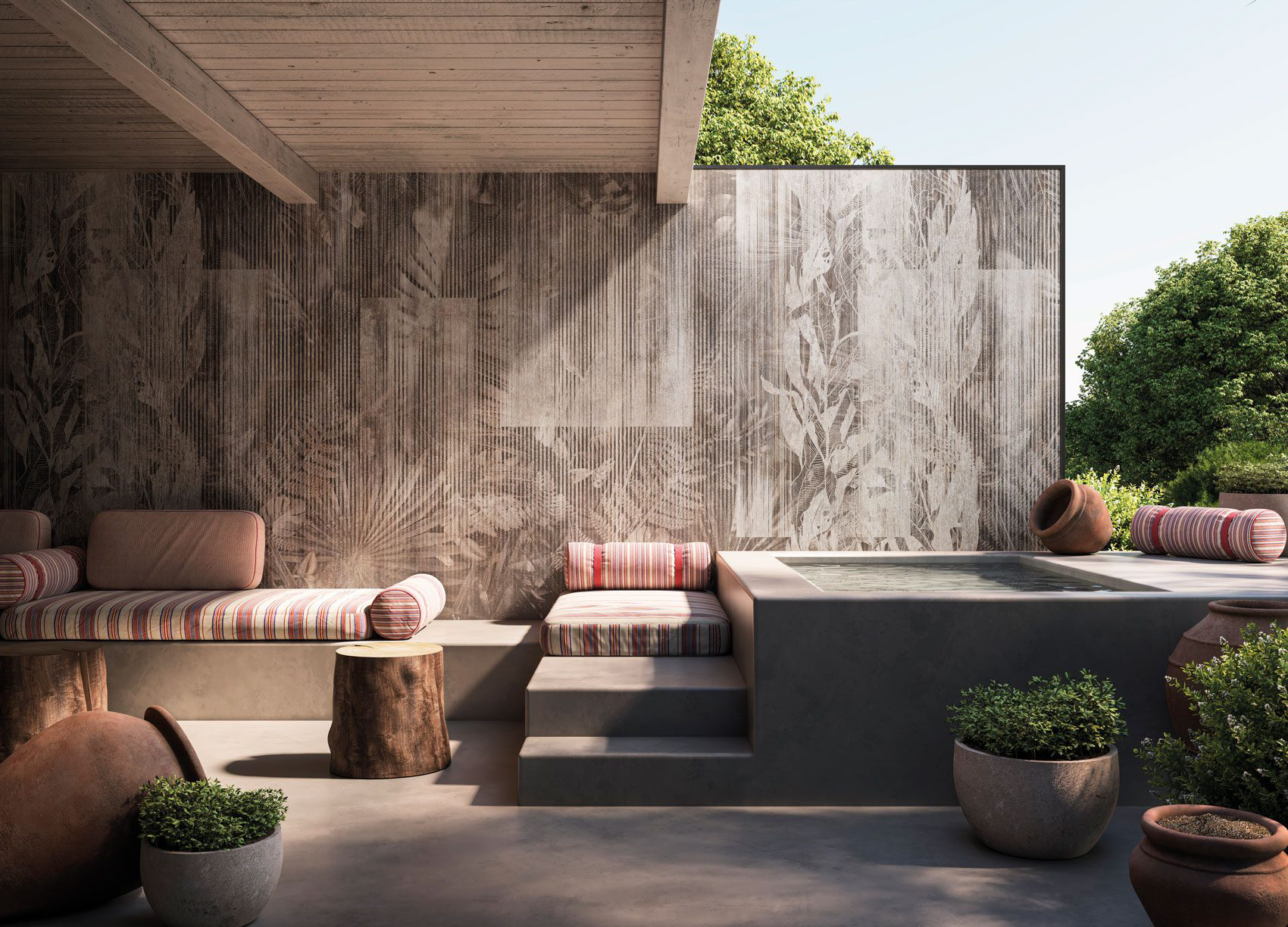 Decorative wallpaper. Our washable feature wall panels are made from a vinyl based material meaning they are tough as well as beautiful.