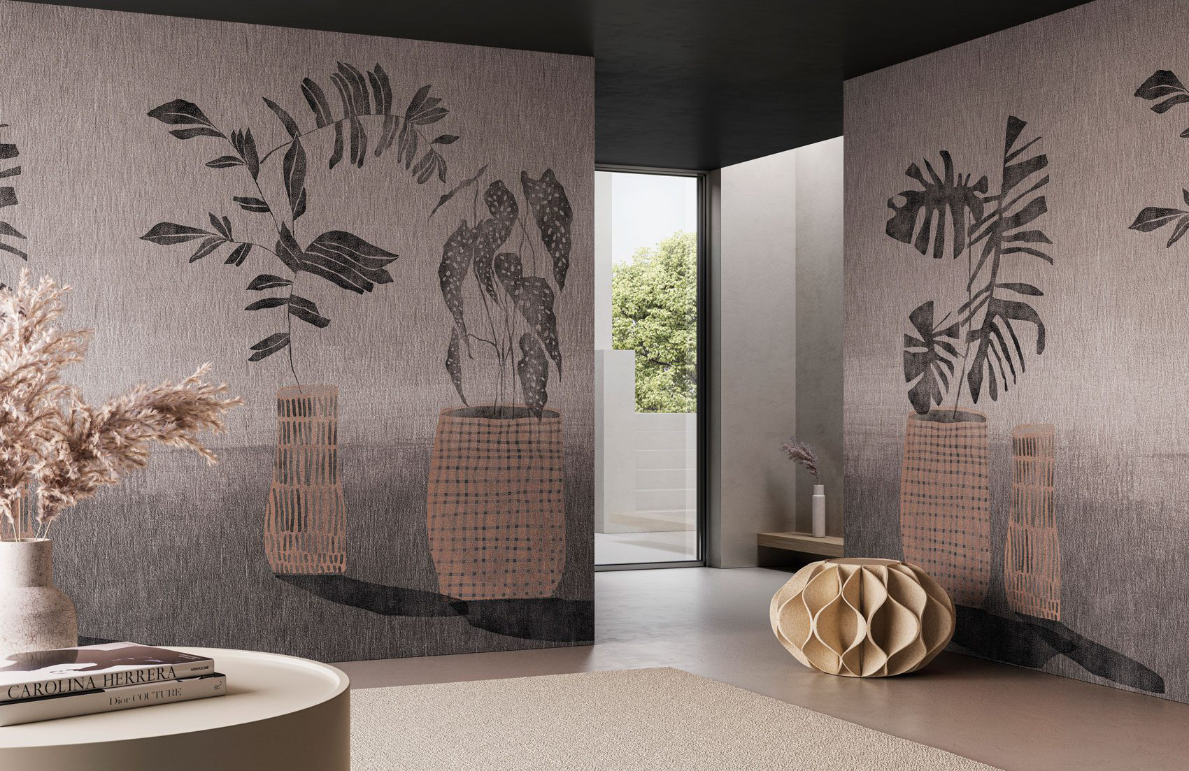 Decorative wallpaper. Our washable feature wall panels are made from a vinyl based material meaning they are tough as well as beautiful.