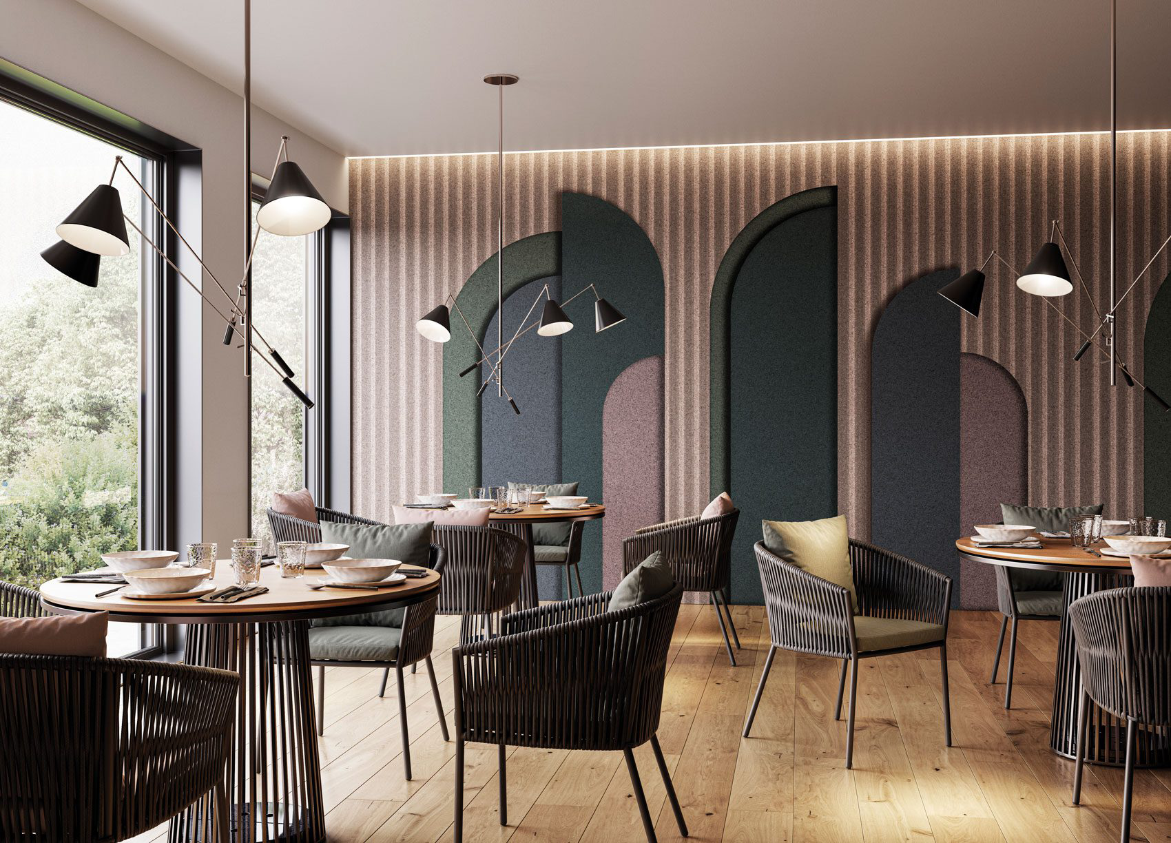 Decorative wallpaper. Our washable feature wall panels are made from a vinyl based material meaning they are tough as well as beautiful.