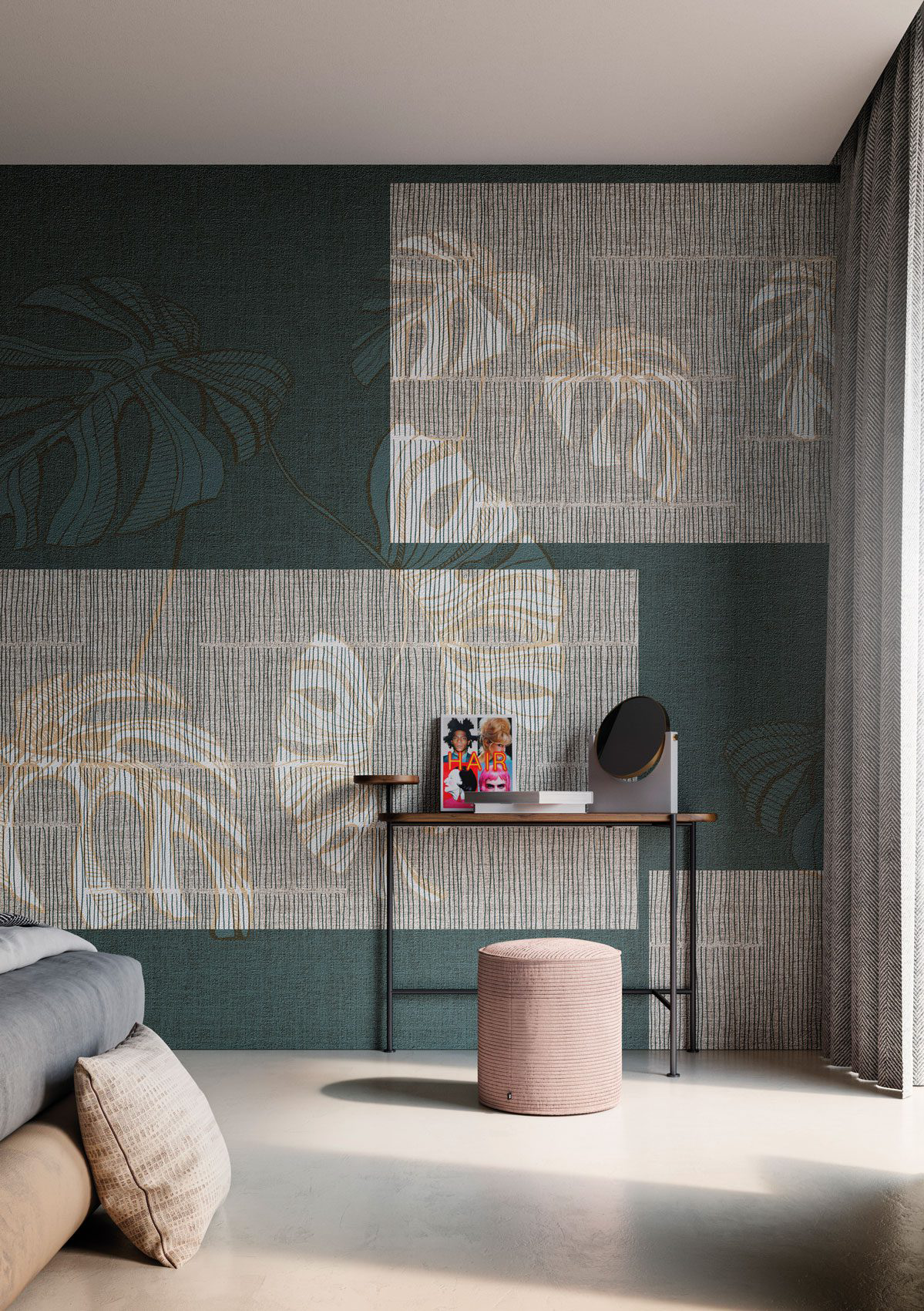 Decorative wallpaper. Our washable feature wall panels are made from a vinyl based material meaning they are tough as well as beautiful.