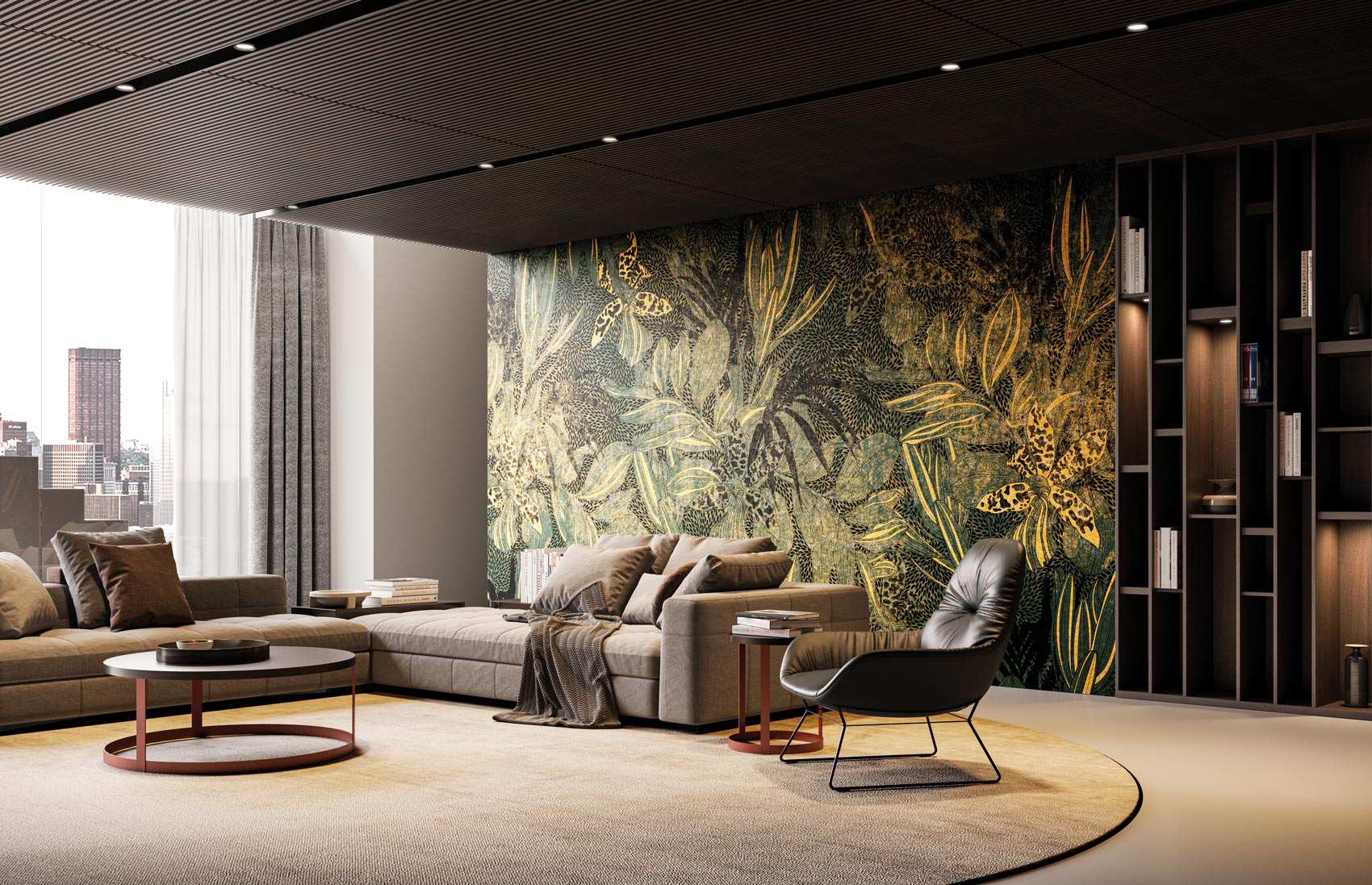 Decorative wallpaper. Our washable feature wall panels are made from a vinyl based material meaning they are tough as well as beautiful.