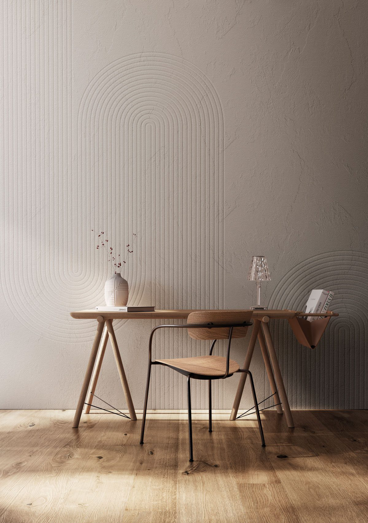 Decorative wallpaper. Our washable feature wall panels are made from a vinyl based material meaning they are tough as well as beautiful.