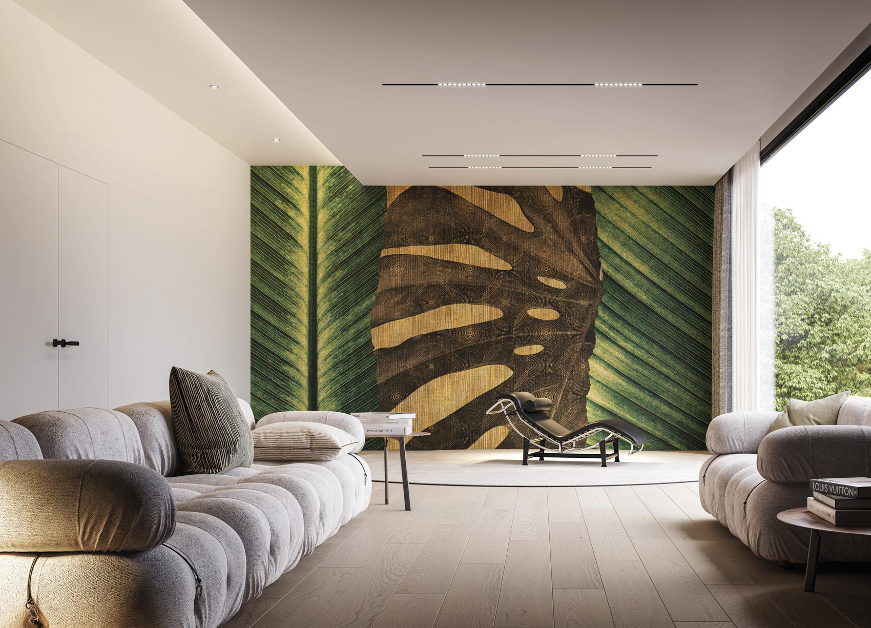 Decorative wallpaper. Our washable feature wall panels are made from a vinyl based material meaning they are tough as well as beautiful.