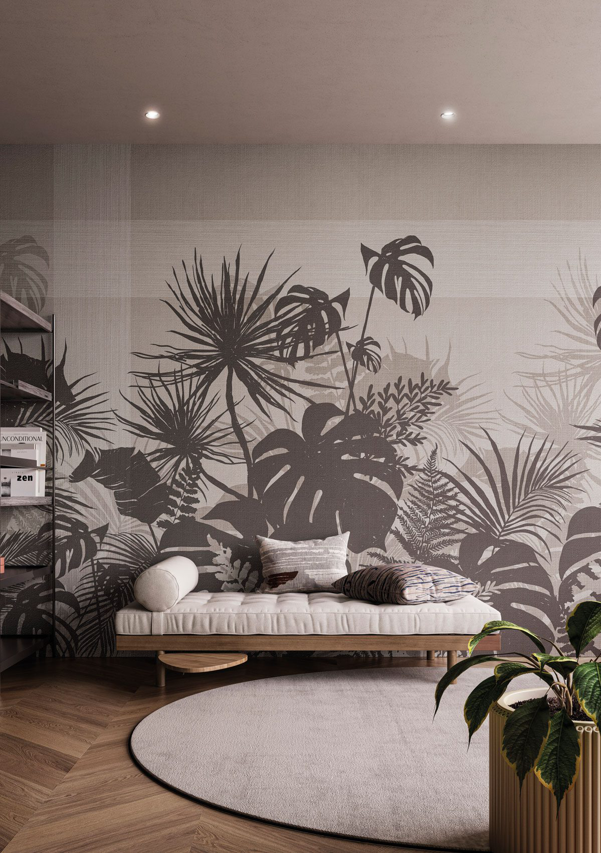 Decorative wallpaper. Our washable feature wall panels are made from a vinyl based material meaning they are tough as well as beautiful.